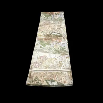 꽃무늬 마루오비 고급 직물 기모노 전통 리메이크 오비