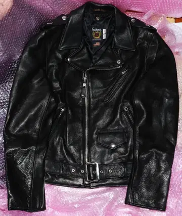 SCHOTT 516UST 원스타 38 가죽 라이더 자켓 613UST 주름