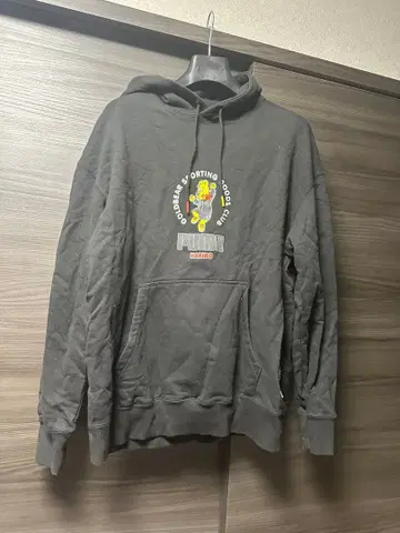 PUMA HARIBO 콜라보 후드 부착 후드티 블랙 맨투맨