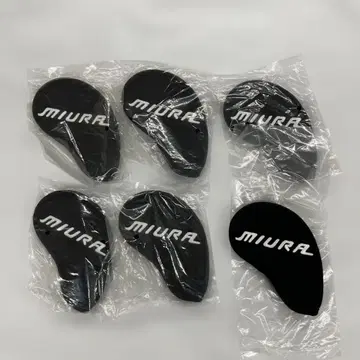 미우라기켄 아이언 골프헤드커버 6개 세트 블랙 새상품