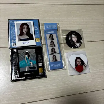 lesserafim 르세라핌 윤진 캔뱃지 묶음 판매