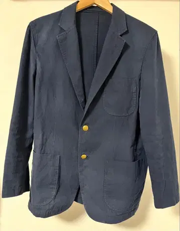 DC WHITE / COTTON LINEN NAVY BLAZE R