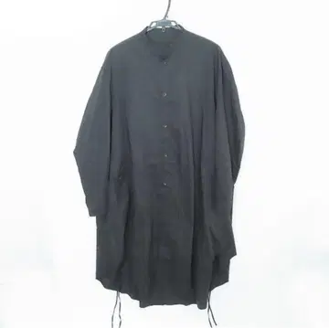 Julius/율리우스 스탠드 카라 오버 롱 셔츠