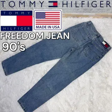 [ USA제/레어 ] 90s 올드 타미힐피거 데님 33 x 30 자수