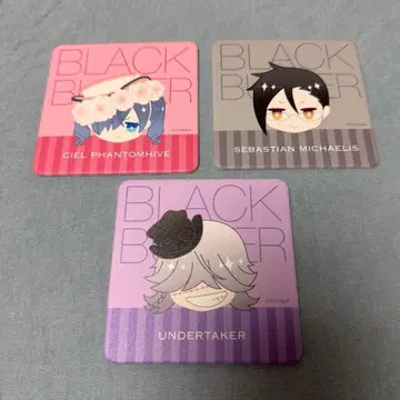 블랙 집사 콜라보 카페 코스터 시엘 세바스찬 장의사