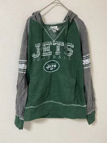 NFL JETS 풋볼 후드티 우먼 그린 트레이닝복