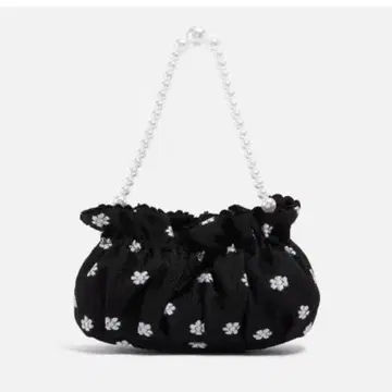 sister jane 펄 자카드 백 핸드백 꽃무늬