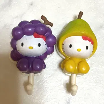 초레어! 희귀! 산리오 키티 낫짱 후르츠 컬렉션 마그넷 후크