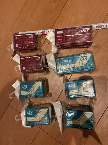 미사용 JR 화물 브리키 컨테이너 8개 세트 소품함