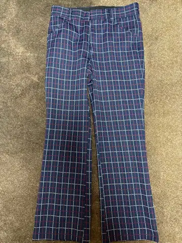 70s USA제 FARAH TALON 체크 플레어 슬랙스 팬츠