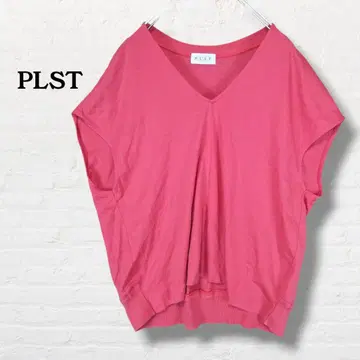 PLST 플라스테 V넥 돌먼 슬리브 티셔츠 [ M ] 핑크