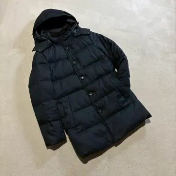 SIMPLICITE PLUS 후드 부착 다운 자켓 미들 기장