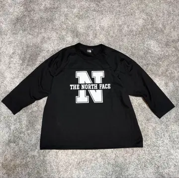 THE NORTH FACE 3/4 풋볼 티 블랙