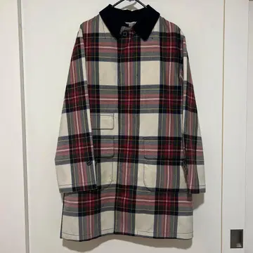 BEAUTY & YOUTH 스텐카라 코트 체크 무늬