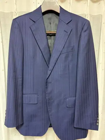 고타이리쿠 DORMEUIL 네이비 섀도우 스트라이프 수트