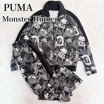 PUMA 몬헌 콜라보 20주년 셋업 올 패턴 트랙 자켓