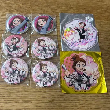 유에이 고교 오픈 스쿨 우라라카 오챠코 아크릴 코스터 & 캔뱃지