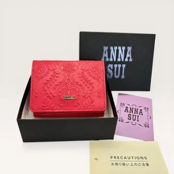 ANNA SUI 핑크 3단 폴더형 지갑