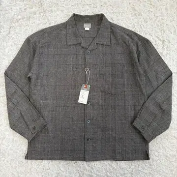 [ 새상품 ] DELUXE 글렌체크 오픈 카라 셔츠 'CURTIS'