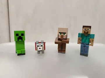 마인크래프트 캐릭터 피규어 4개 세트