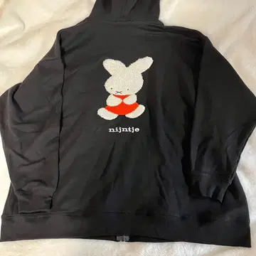 miffy 70 미피 nijntje 후드티 블랙 후드 자수