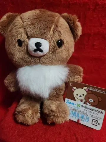 리락쿠마 차이로이코구마 작은 봉제 인형 산엑스