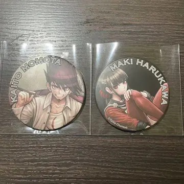 단간론파 BIG 캔뱃지 하루카와 마키 모모타 카이토 15주년 기념전