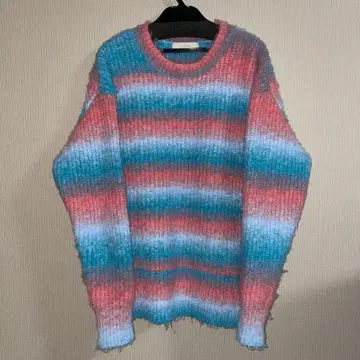 B:MING by BEAMS 긴팔 스웨터 핑크 블루 화이트