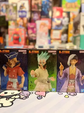 미개봉 새상품 Dr.STONE 피규어 3체 세트
