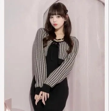 [ Pium ] 비쥬 테이프 니트 원피스 세트