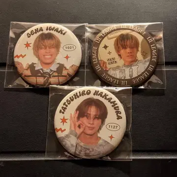 SPINNS LILLEAGUE 나카무라 타츠히로 이와키 세이나 캔뱃지