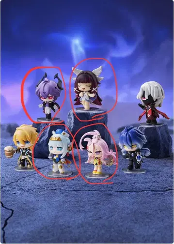 원신 POP MART 피규어 세트