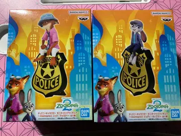 주토피아 2 닉 & 주디 모니터 탑 피규어