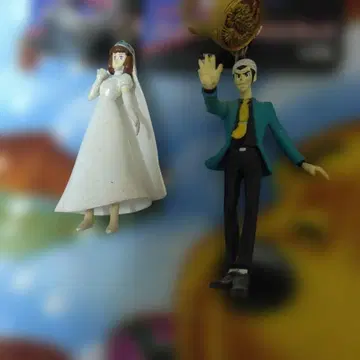 루팡 3세 카리오스트로의 성 웨딩 드레스 피규어 2체 세트