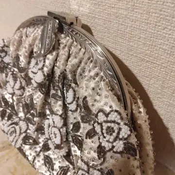 비즈 장식 꽃무늬 일본 의류용 백 (지갑)