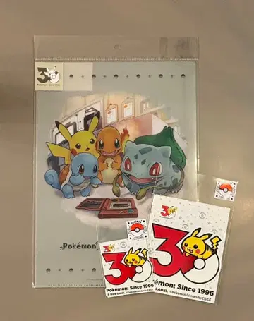 포켓몬 30주년 스티커 클리어 파일