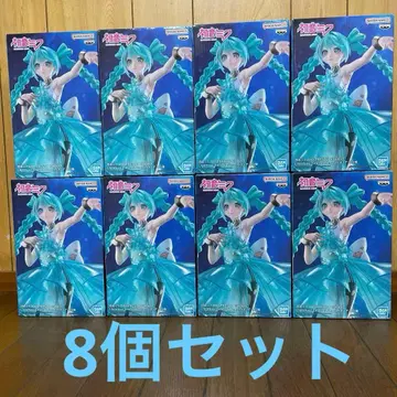 하츠네 미쿠 Clearlux-Emerald Gem 피규어 8개 세트