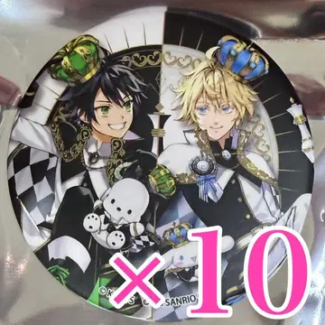 종말의 세라프 백야 유우이치로 백야 미카엘라 10점 캔뱃지 산리오 콜라보