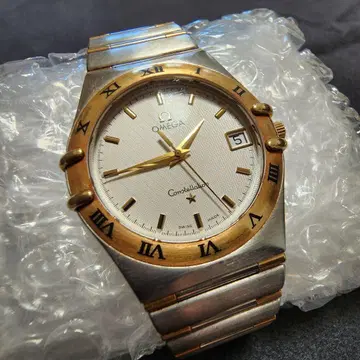 OMEGA Constellation 남성용 손목시계 실버/골드