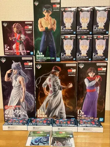 제일복권 유유백서 A.B.D.E. 라스트 원상 피규어 세트