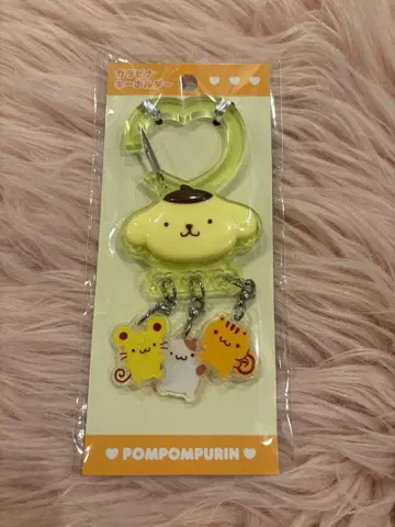 폼폼푸딩 소중한 친구들과 함께 아크릴 카라비너