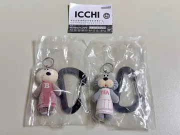 ICCHI 패션 카라비너 마스코트 참 곰의 퐁 고양이의 다이후쿠