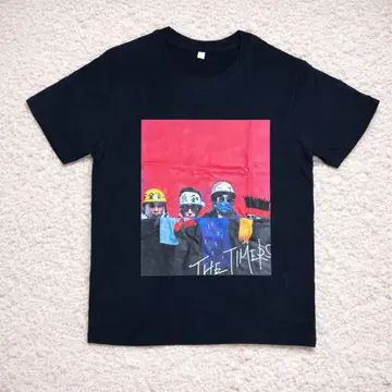 미착용 타이머즈 이마노 키요시로 T셔츠 면 100% 블랙 L 사이즈