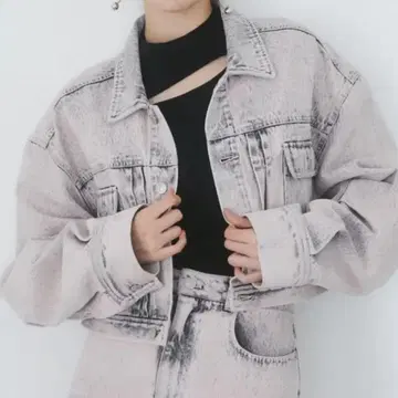 MURUA 핑크 데님 자켓