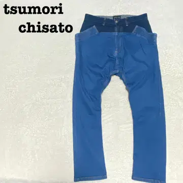 DE0142 [츠모리치사토] 사루엘 팬츠 [2] 트로와 데님 팬츠 히코리