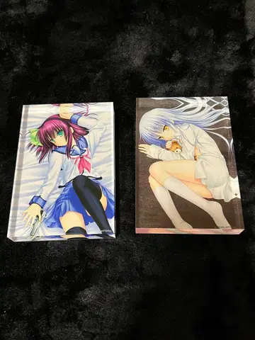 Angel Beats! 아크릴 블록 유리 & 카나데 2점 세트