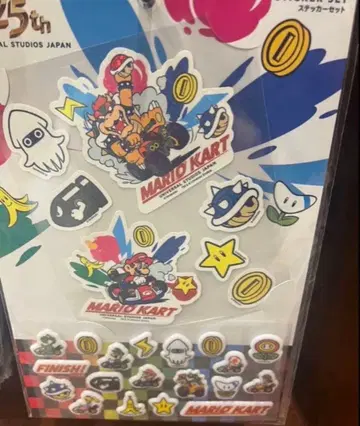 USJ 한정판 슈퍼 닌텐도 월드 마리오 스티커 세트