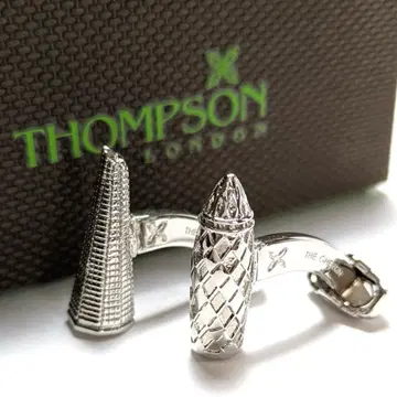 tsc174 영국제 톰슨 커프 링크스 더 가든/더 샤드 실버