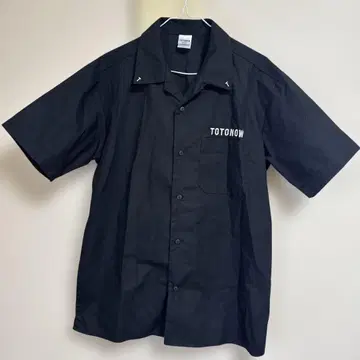 TOTONOW 블랙 반팔 셔츠 L 사이즈