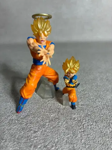 드래곤볼 손오공 손오천 피규어 2체 세트 부자 에네르기파